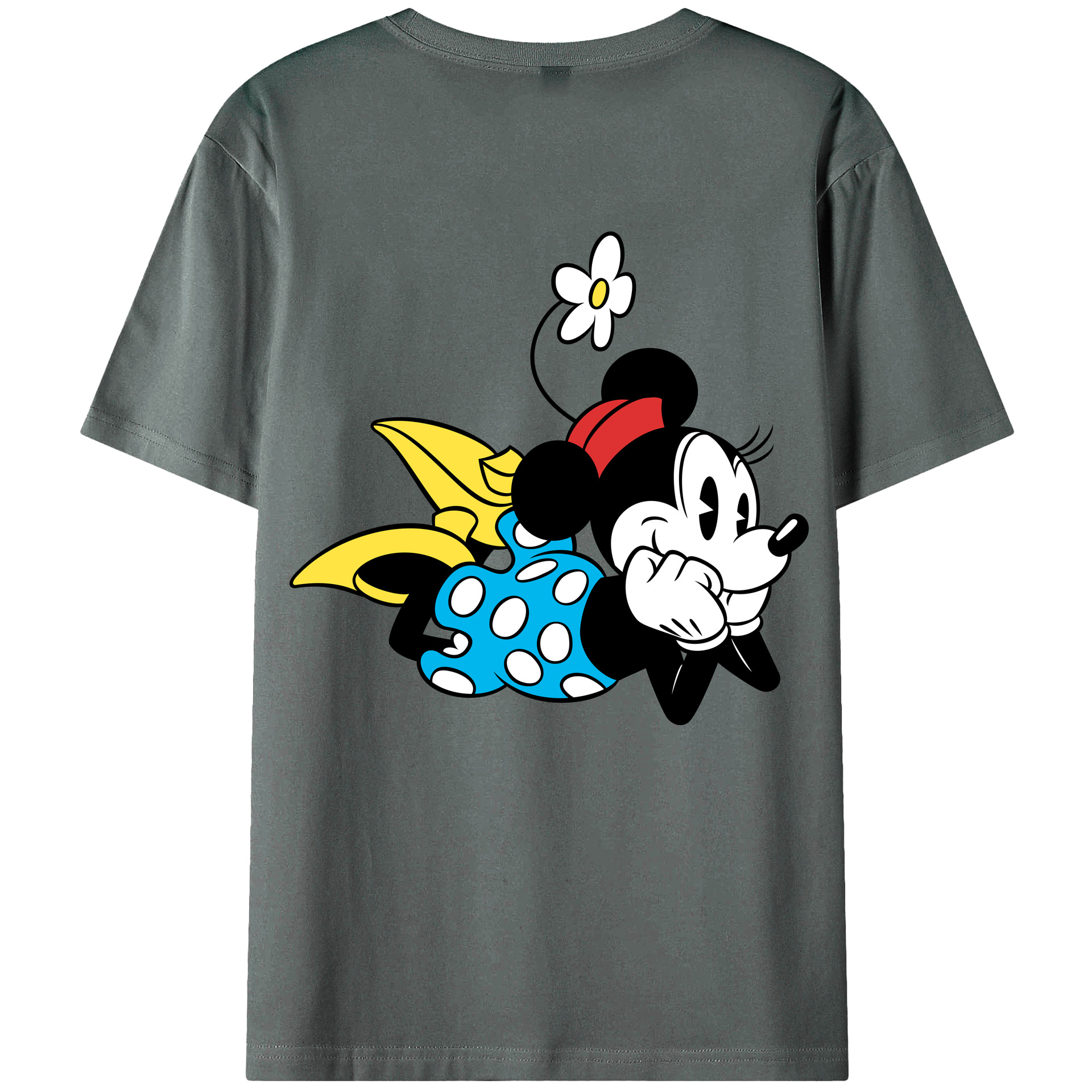 （画像用） ミッキーマウス Mickey Mouse 綿100％半袖Tシャツ（背面プリント）